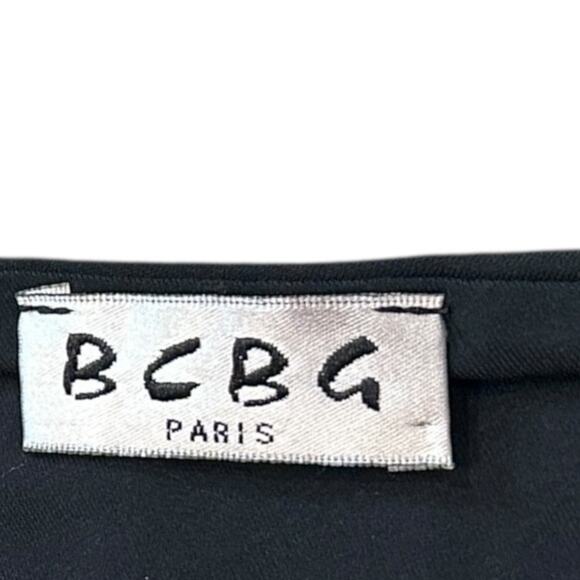 Y2K BCBG Paris One Shoulder Cocktail Dress In Black - Picture 3 of 8